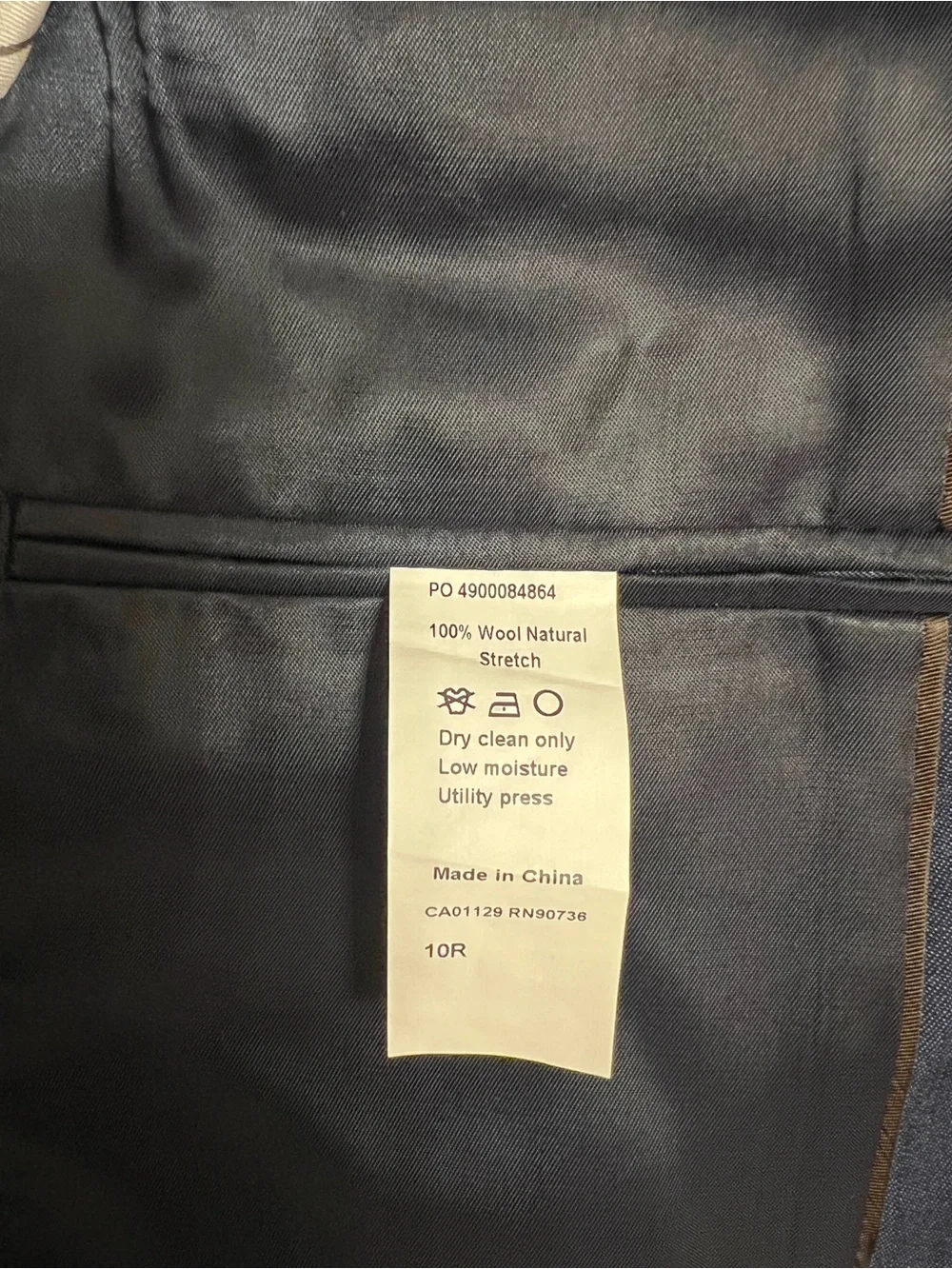 Michael Kors Boys Blue 100% Wool Natiral Stretch Blazer Jacket Size 10 R